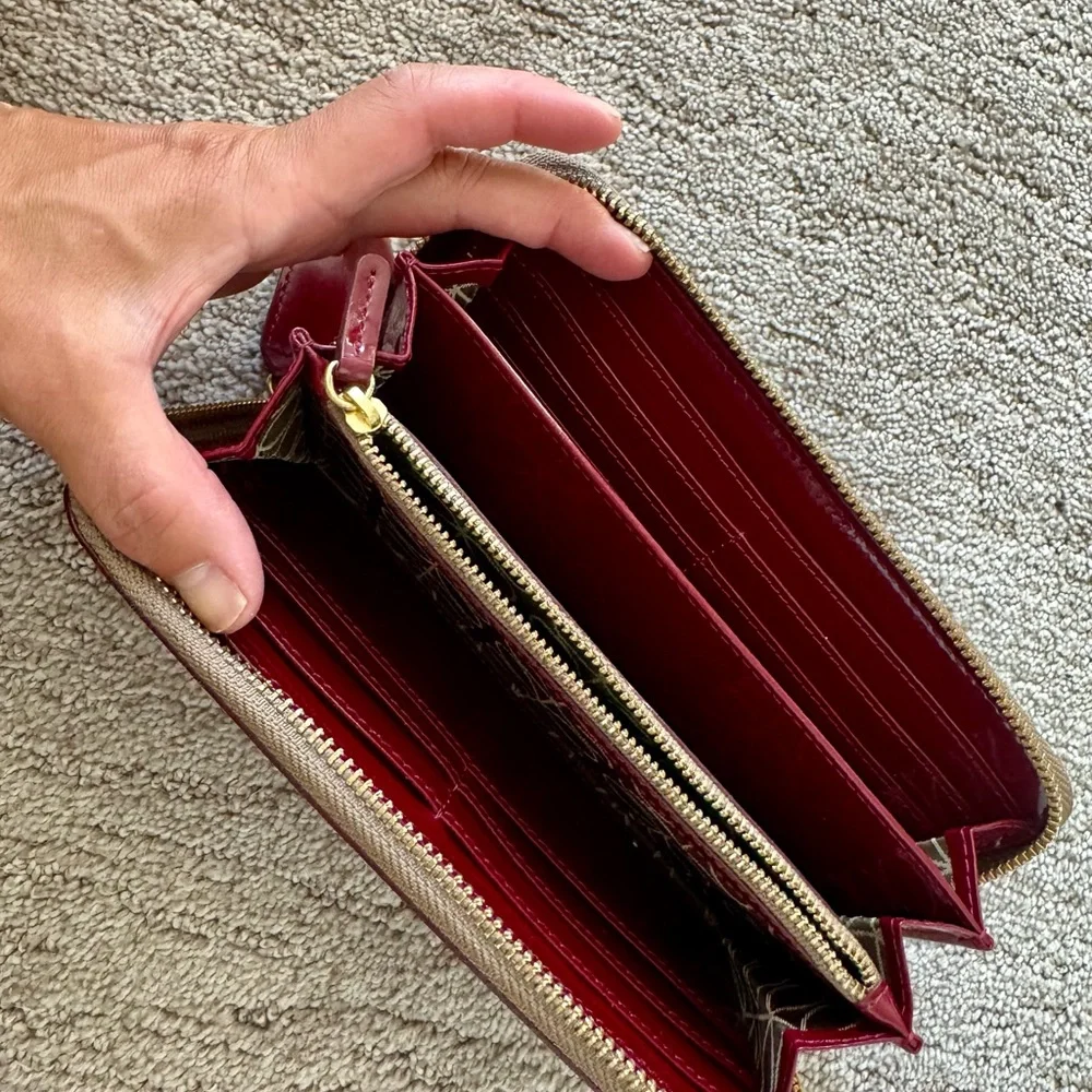 Orla Kiley Red Leather  Wallet - Picture 7 of 9